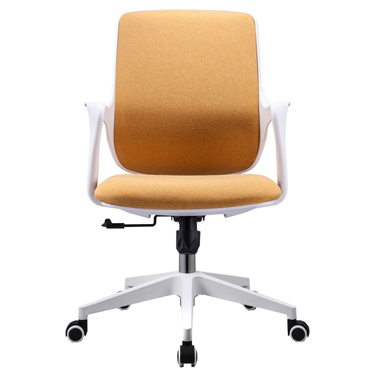 Fixed Arms Desk Chair Modern Adjustable Seat Height Ergonomic Swivel Chair with Wheels