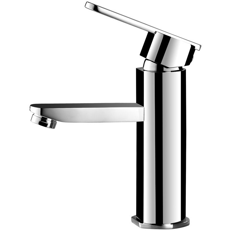 Bathroom Faucet Brass Lever Handle Single Hole Washroom Faucet