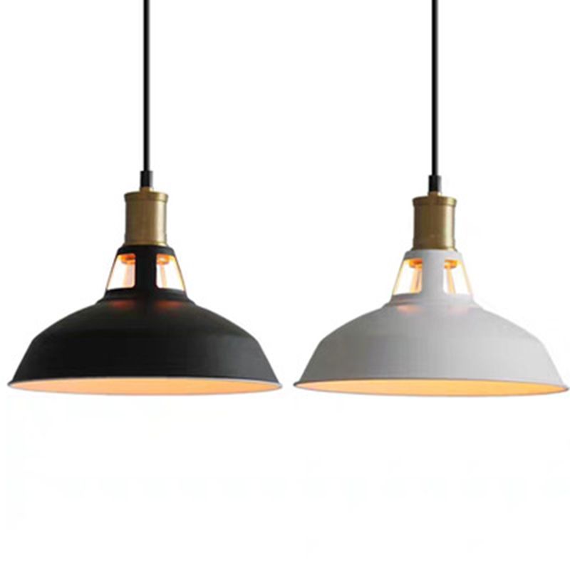 Lampada a sospensione del fienile in metallo in metallo a 1 luce Vintage Vintage Industrial Commercial Servent Lighting