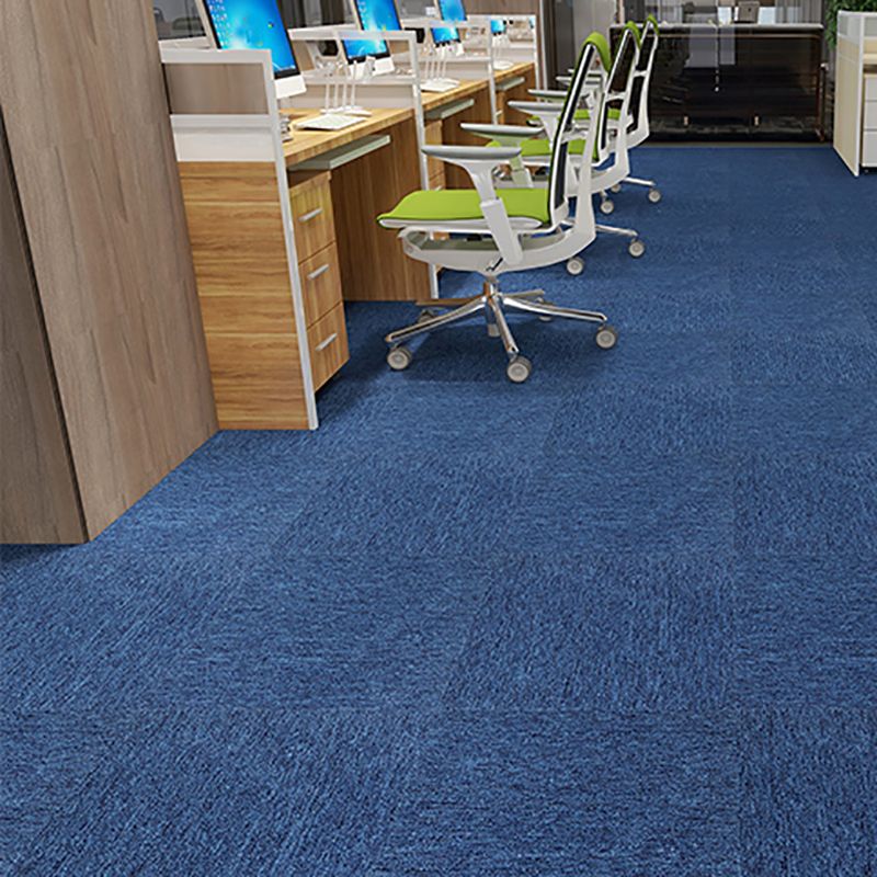 Modern Carpet Tiles Level Loop Adhesive Tabs Fade Resistant Tiles and Carpet