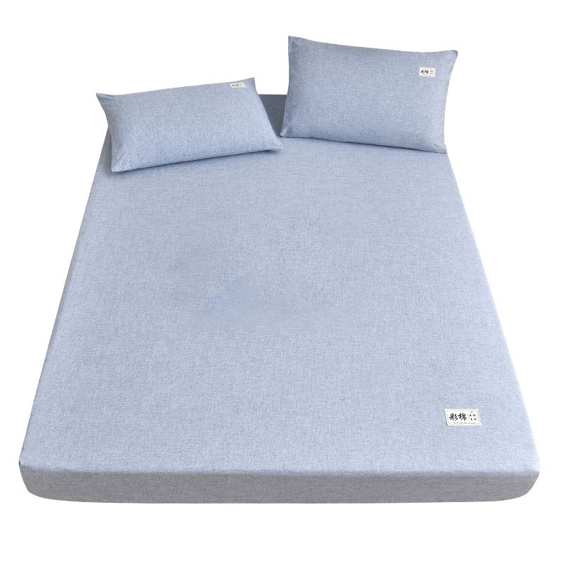 Modern Standard Bed Sheet Set Cotton Soild Sheet Set for Bedroom