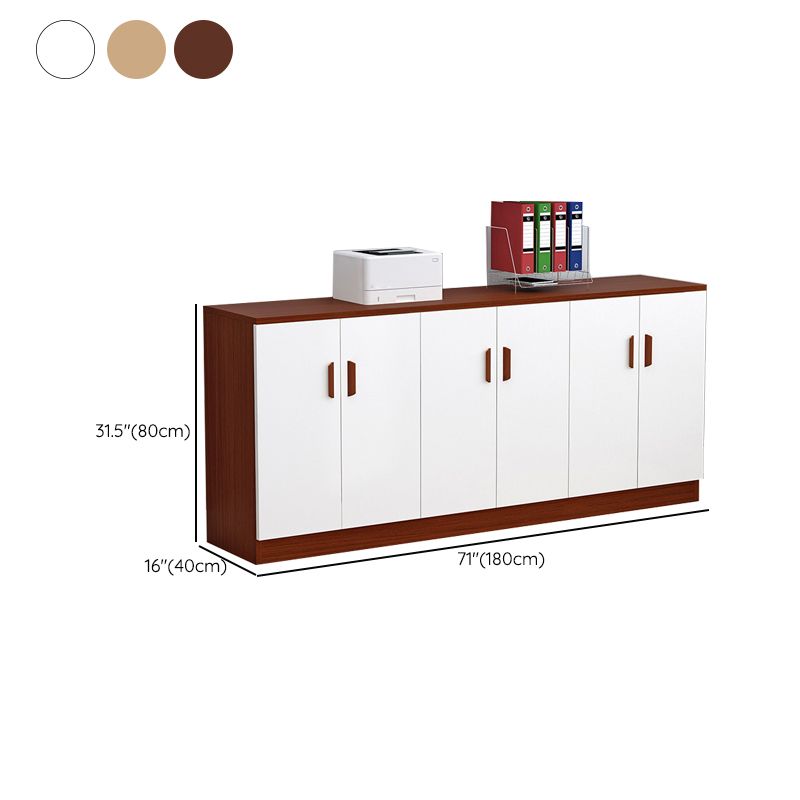 Contemporary Sideboard Cabinet Engineered Wood Adjustable Shelving Sideboard Table