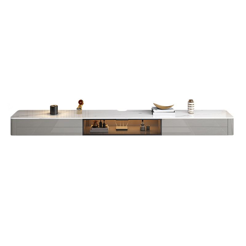 Modern Media Console TV Stand Stand Stone TV Stand Console with Drawers