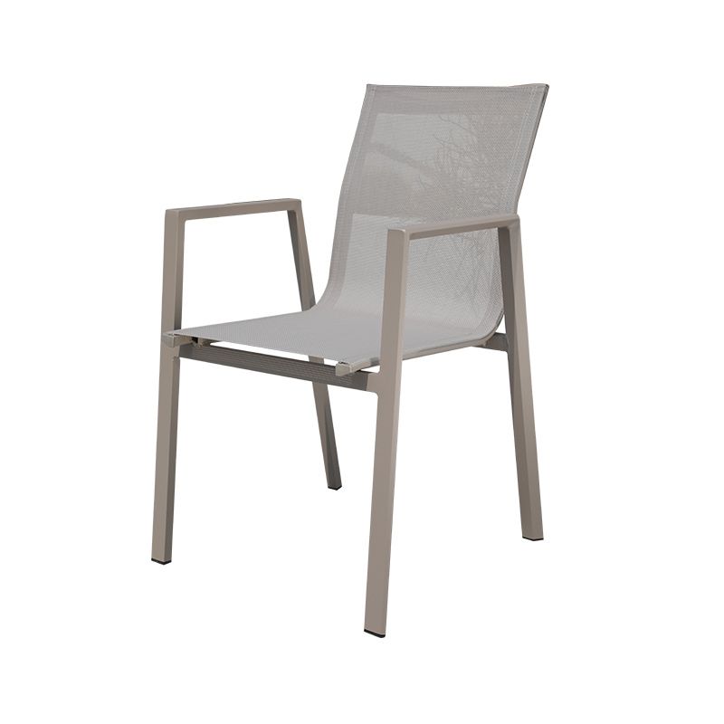 Modern Dining Armchair Set of 2/4/6/8 Metal Patio Dining Chair