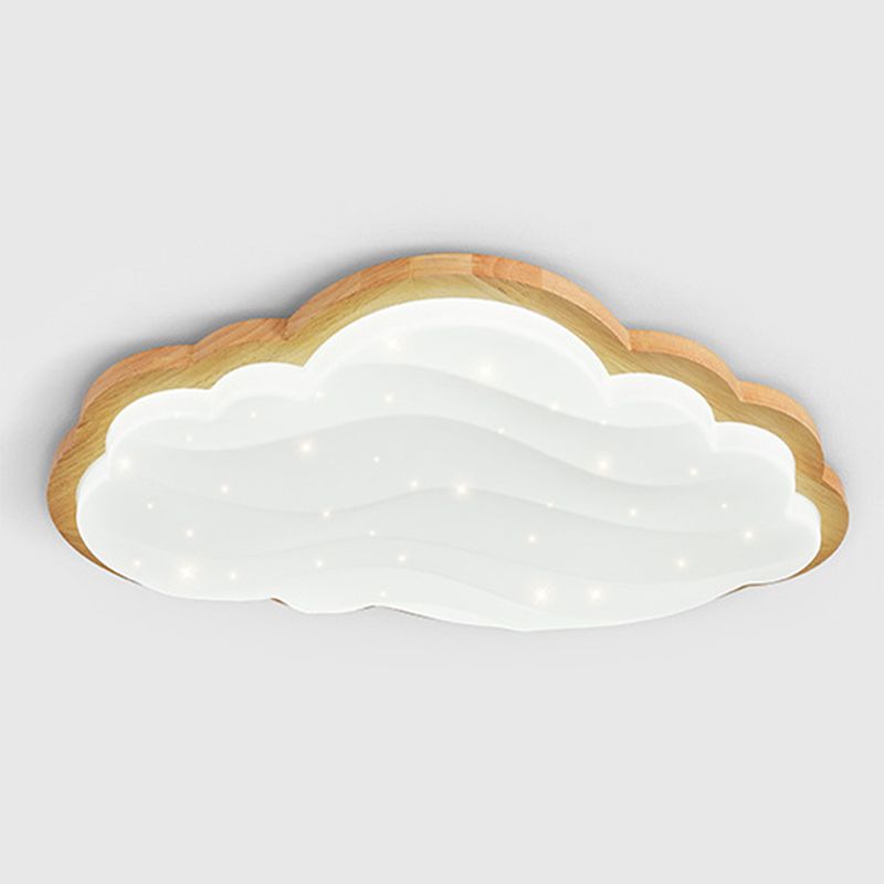 Cloud Shape Ceiling Mount Light LED Ceiling Light with Acrylic Shade for Bedroom