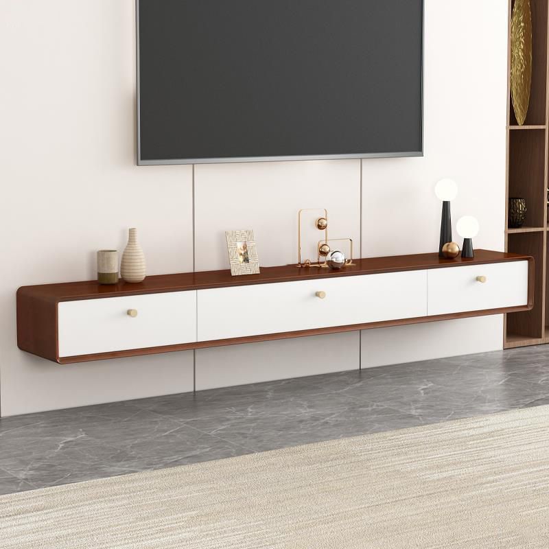 Modern TV Stand Console Floating Media Console TV Stand with Drawers