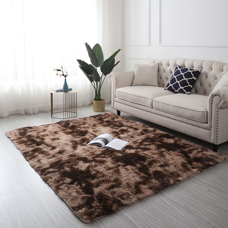 Tie Dye Plush Rug Living Room Rug Stain Resistant Indoor Rug for Home Decoration