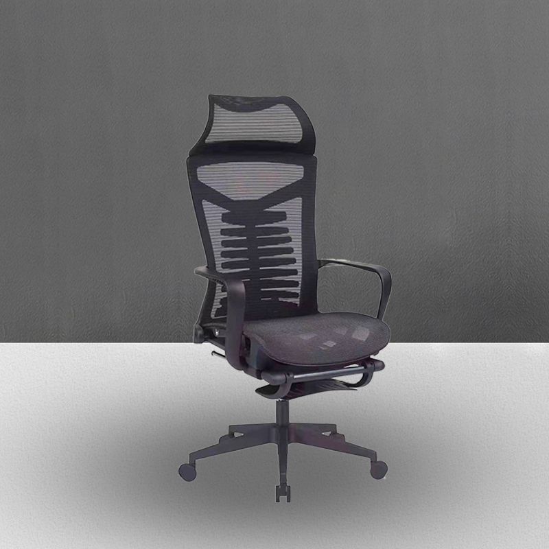 High Back Office Chair Contemporary Adjustable Lumbar Support Desk Chair