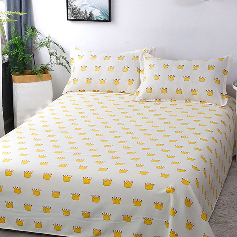 Non-Pilling Printed Bed Sheet Twill Polyester Breathable Fade Resistant Sheet