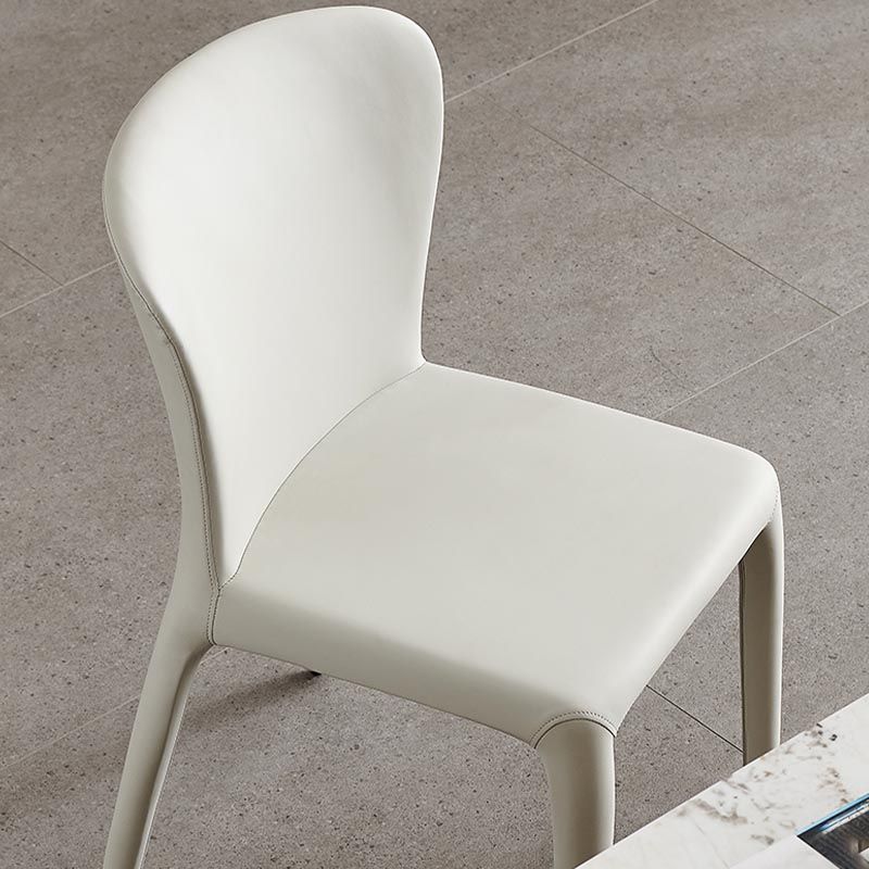 Upholstered Side Chair Leather Dining Side Chair for Dining Room