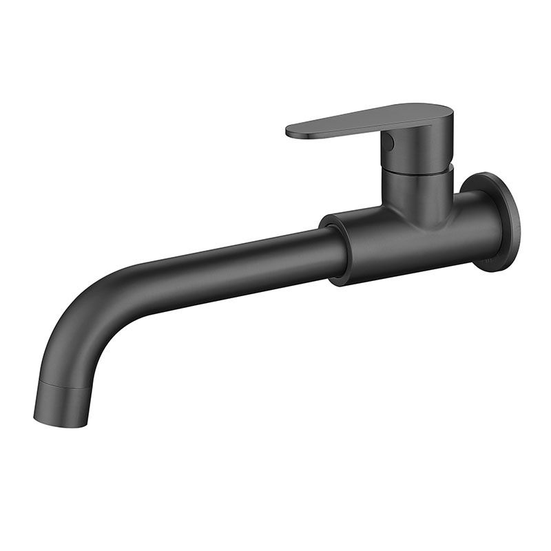 Modern Style Faucet Wall Mounted Single Lever Handle Faucet for Bathroom