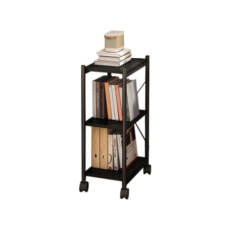 Modern Style Movable Etagere Bookcase Steel Home Office Bookshelf