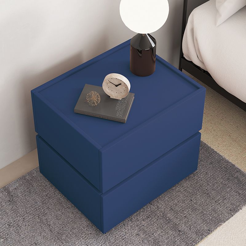 Wooden Night Table Contemporary Bedside Cabinet with Drawers