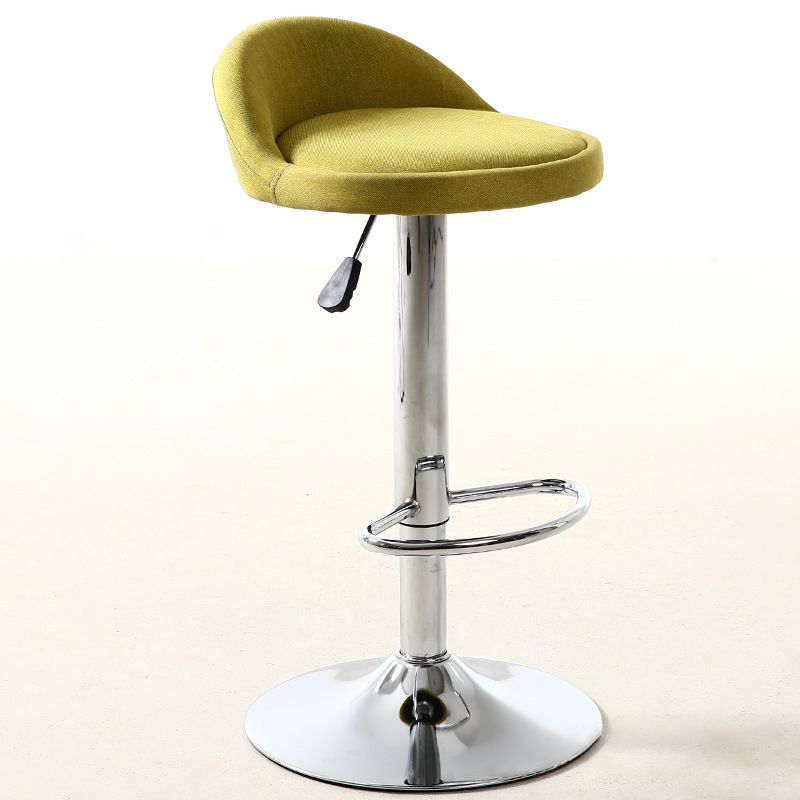 Tabouret de bar pivotant réglable en métal industriel avec coussin tabouret de barre de hauteur de 32 "