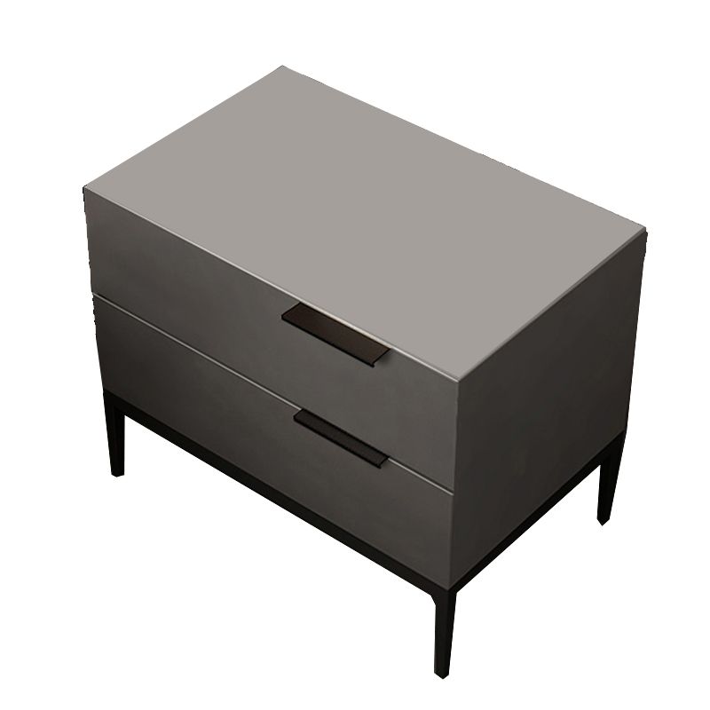 Modern Wooden Night Table White/Grey Drawer Storage Bed Nightstand