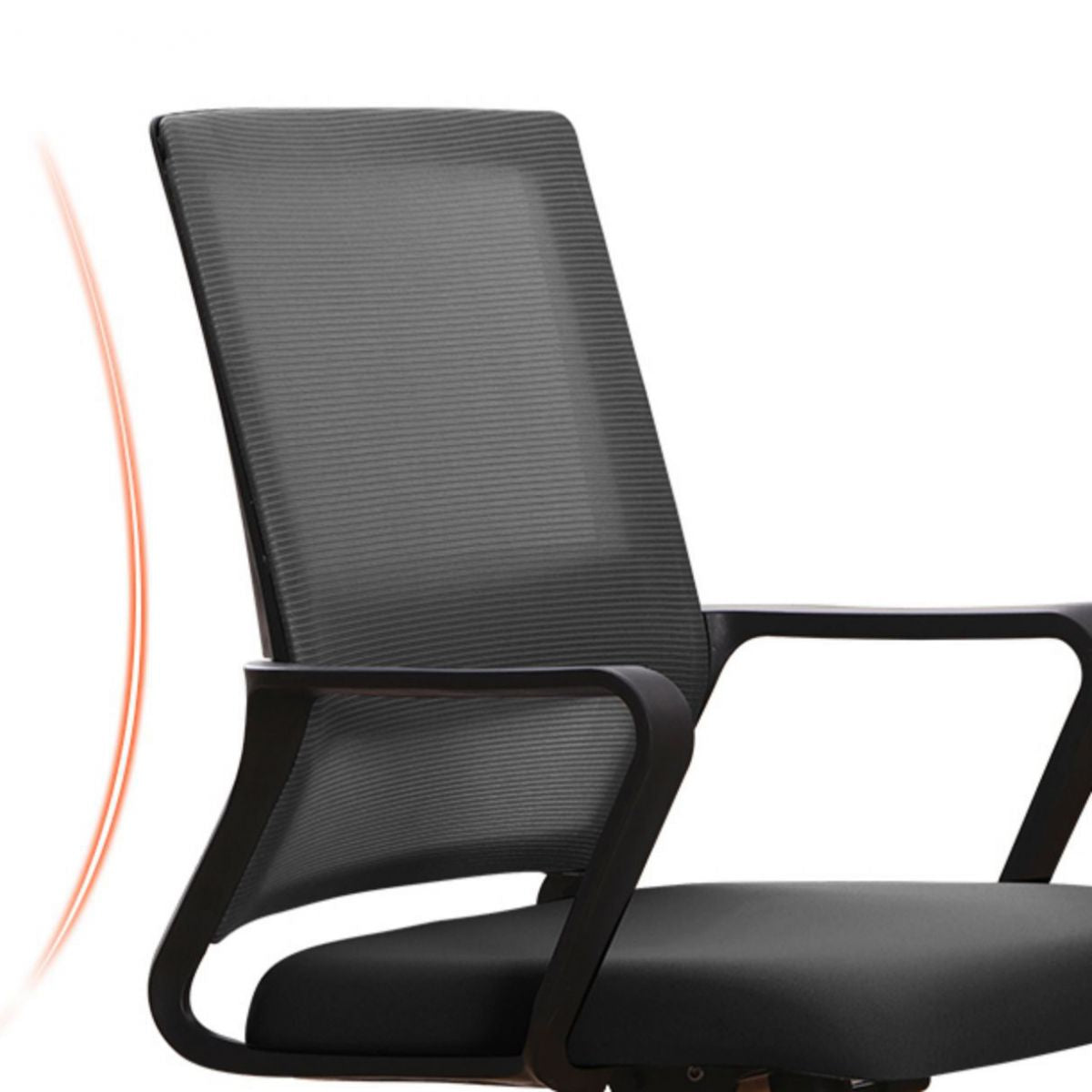 Modern Style Fixed Arms Office Chair No Distressing Ergonomic Chair