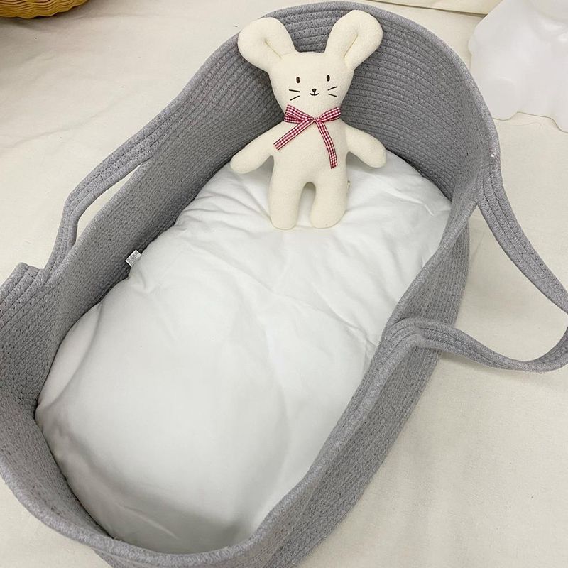 Modern Folding and Portable Crib Cradle Oval Cradle with Fabric