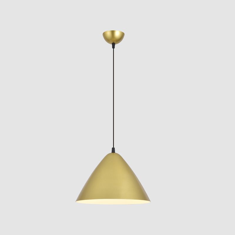 Geometric Hanging Light Modern Style Metal 1 Light Flush Hanging Light Fixtures in Gold