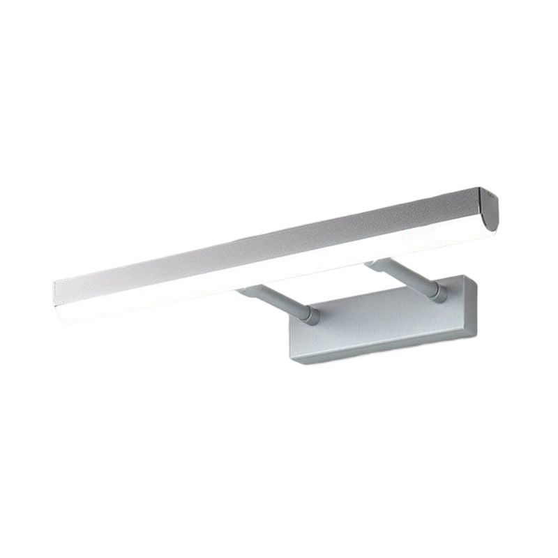 Modern Style Linear Wall Light Fixture Metal 1 Light LED Mirror Light for Bathroom