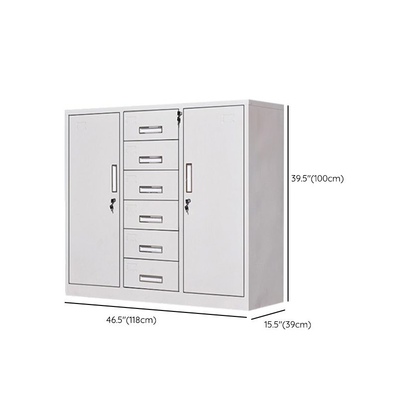 Industrial Cabinet Metal Locking Drawers and Storage Shelves File Cabinet