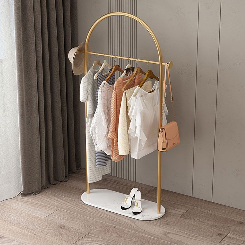 Modern Style Coat Rack Metallic Free Standing Hooks Design Coat Rack With Shelve