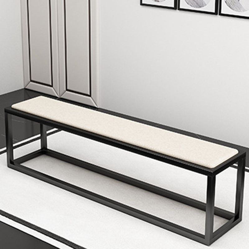 11.7-inch Width Modern Seating Bench Cushioned Metal Bedroom Bench