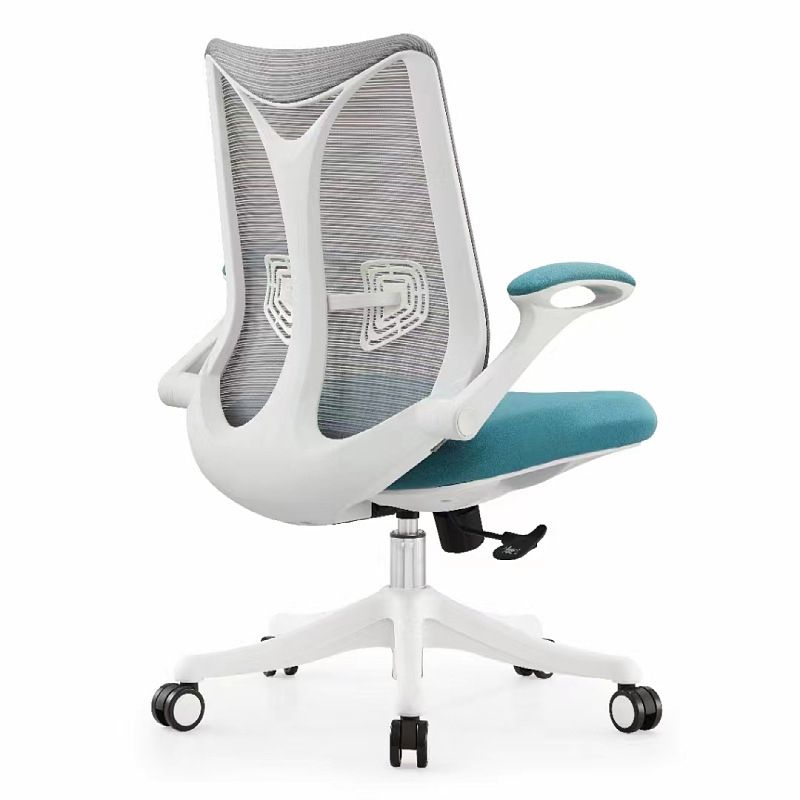 Contemporary Flip-Up Armrest Office Chair Swivel Mesh Office Chair