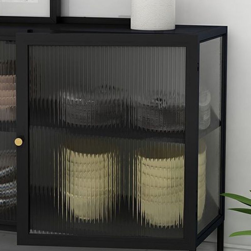 30.7"H Display Cabinet Glass Door Storage Cabinet for Living Room