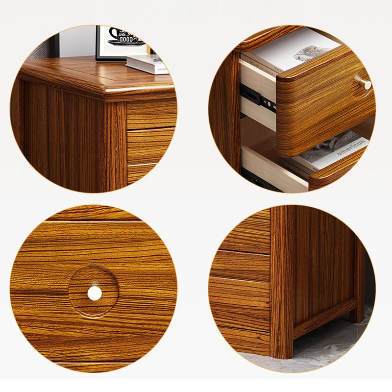 Modern Accent Table Nightstand Solid Wood Nightstand for Bedroom