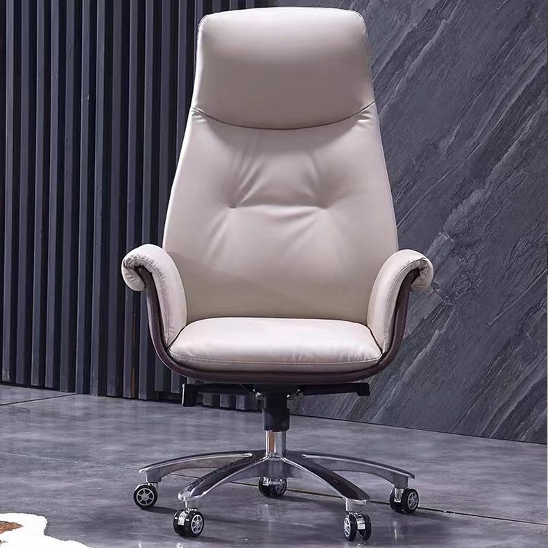 Modern Executive Chair Adjustable Back Height Office Chair with Wheels