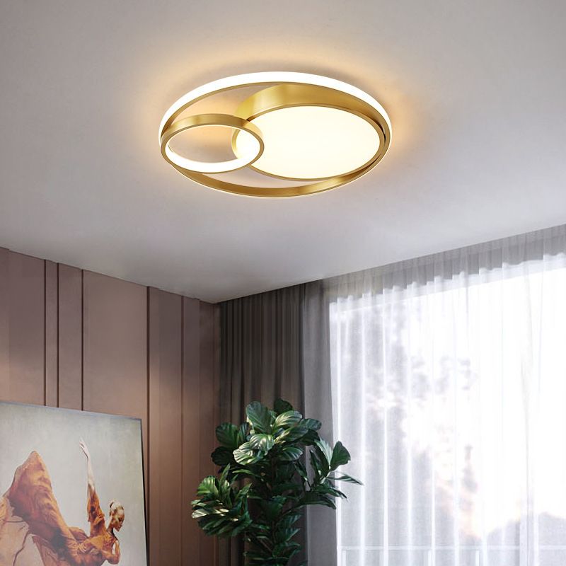 Simplicity Flush Mount Ceiling Lamp Household LED Ceiling Mount Lighting for Bedroom