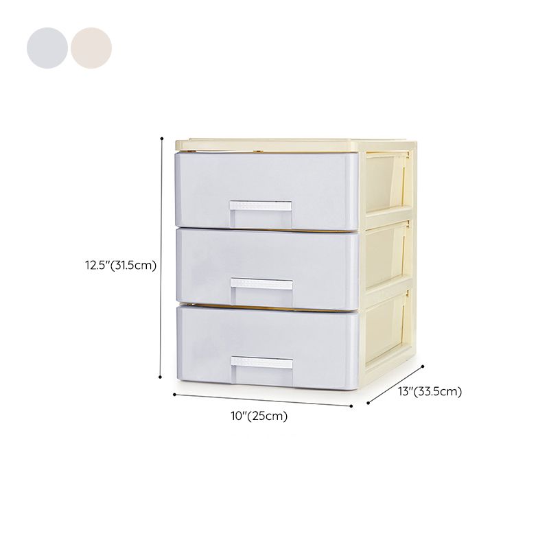 Lateral Modern File Cabinet Drawers Plastic File Cabinet for Home or Office