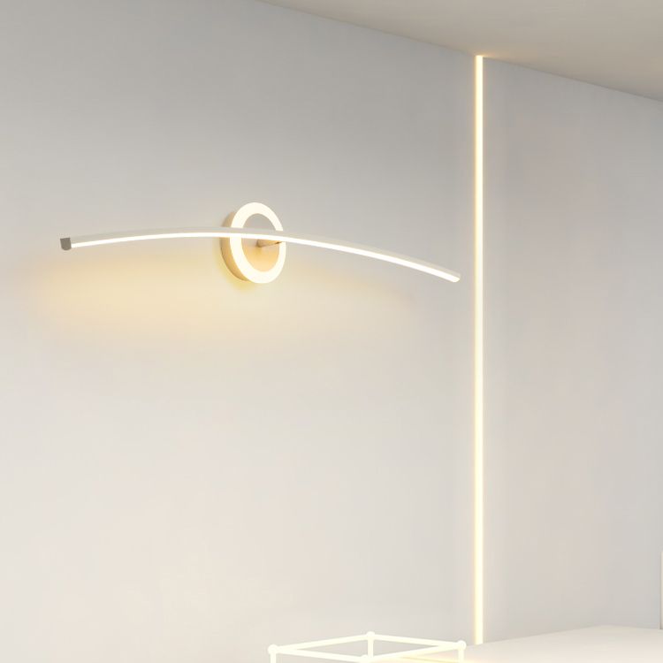 Modern Style Linear Shape Wall Lighting Metal 2 Light Wall Lights for Bathroom