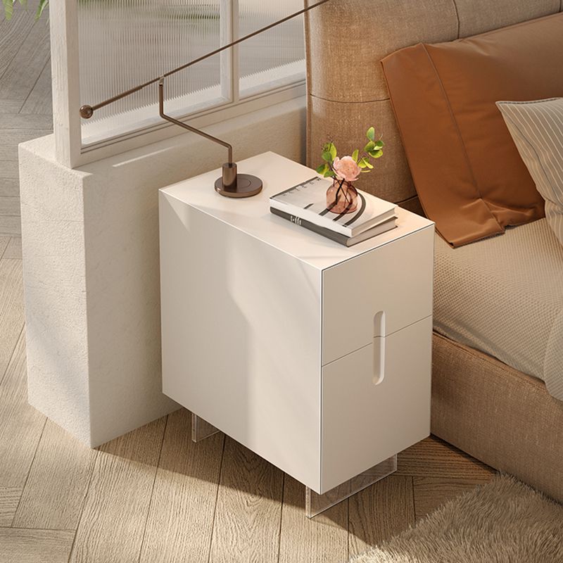 Modern Nightstand Wooden Accent Table Nightstand with Drawers