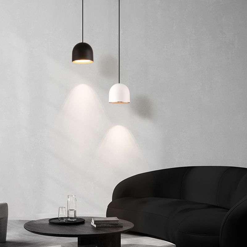 1-Light Nordic Pendant Light Aluminum LED Hanging Pendant for Living Room