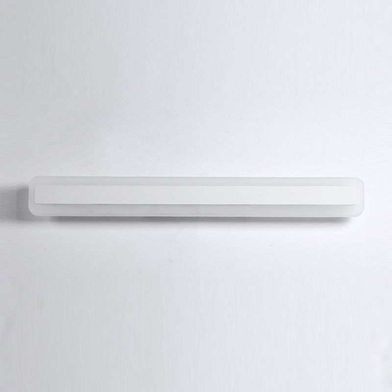 Medra lineal de metal mate de pared estilo moderno de 1 linda accesorio de iluminación de pared en blanco