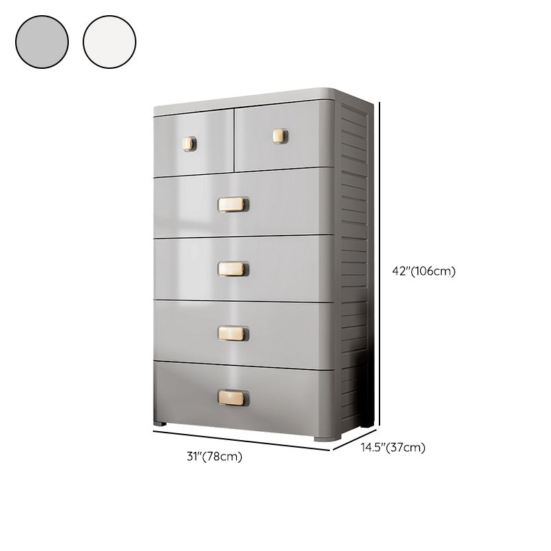 Plastic Wardrobe Armoire with Drawer Modern Youth Armoire for Home