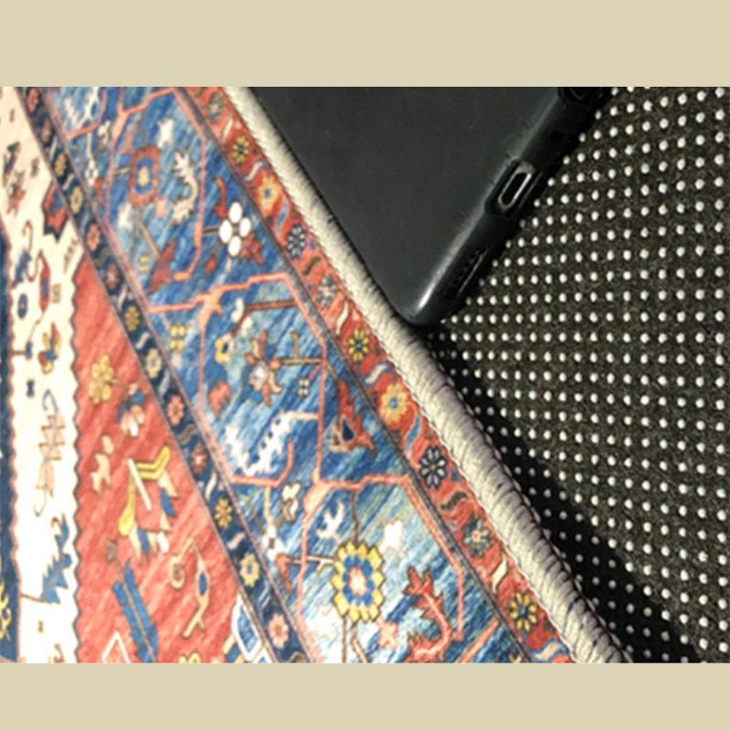 Traditionelle Heimdekoration Teppich Ethnic Print Teppich Polyester Haustierfreundlicher Innenteppich