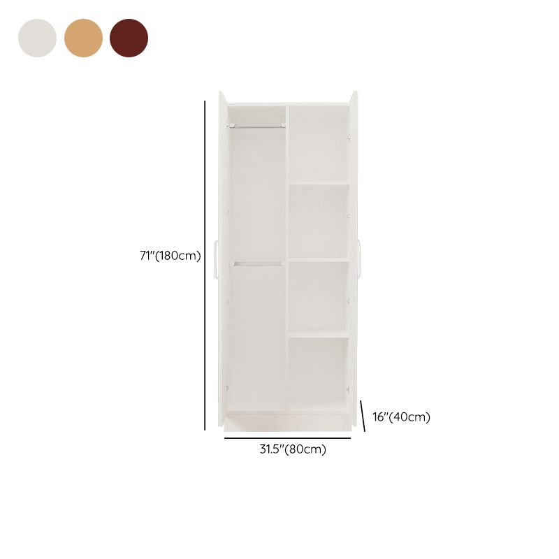 Contemporary Style Wardrobe Armoire Wood Wardrobe Cabinet With Doors