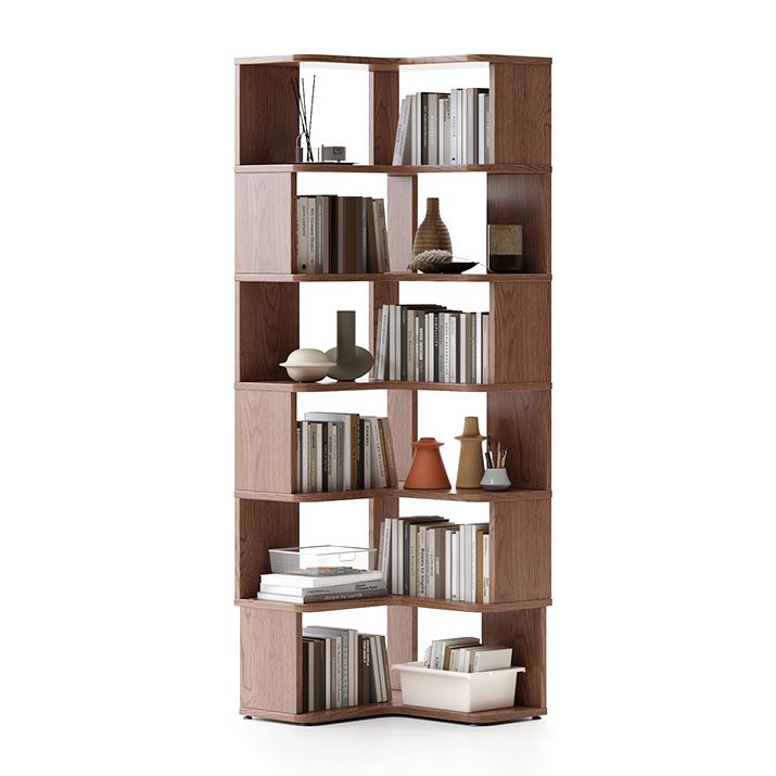 Scandinavian Open Back Shelf Bookcase with Shelves for Home Office