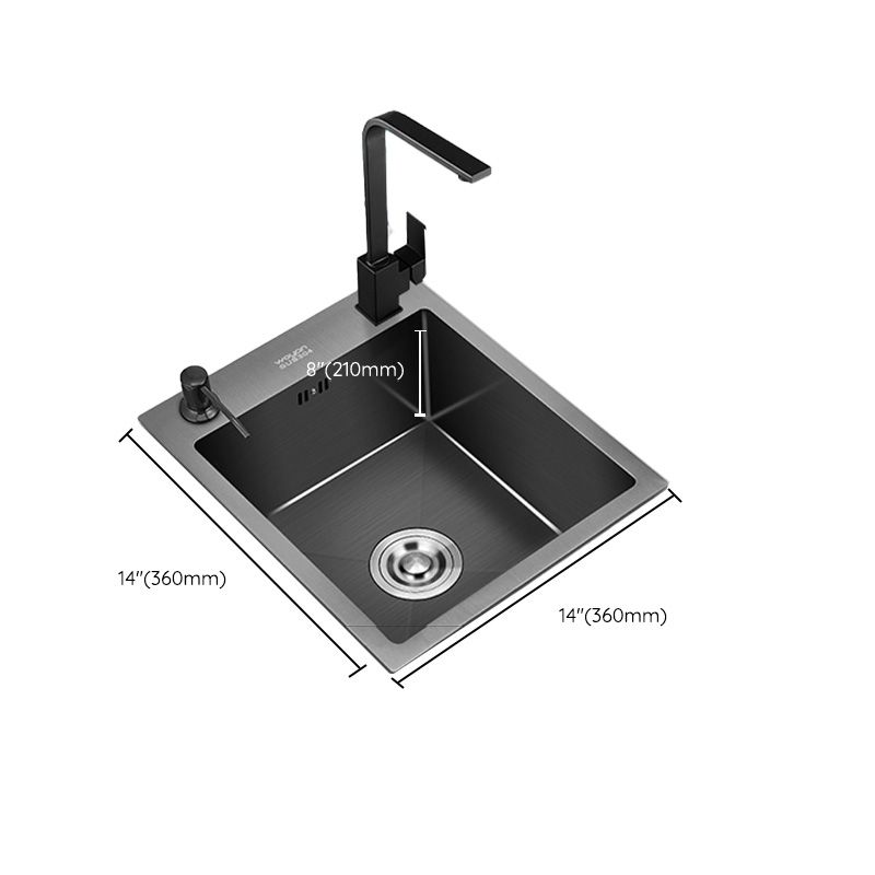 Contemporary Stainless Steel Sink 2 Holes Drop-In Kitchen Sink