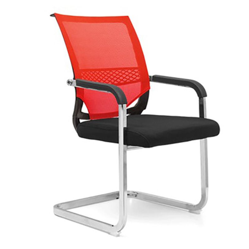 No Wheels Office Chair Modern Fixed Arms Upholstered No Distressing Desk Chair