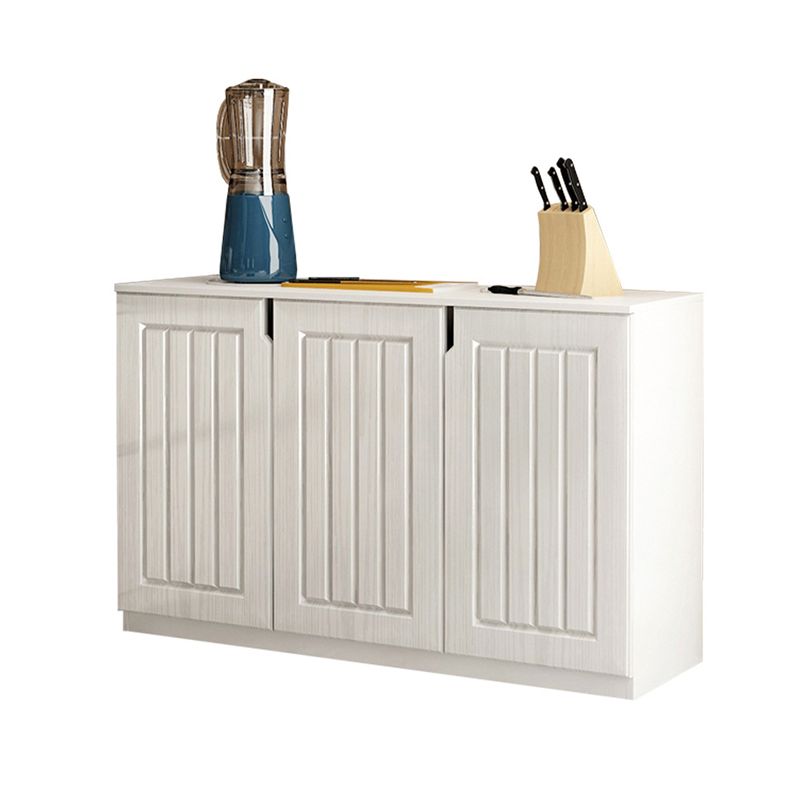 Modern Engineered Wood Sideboard 31.5"H White Buffet Server for Dining Room