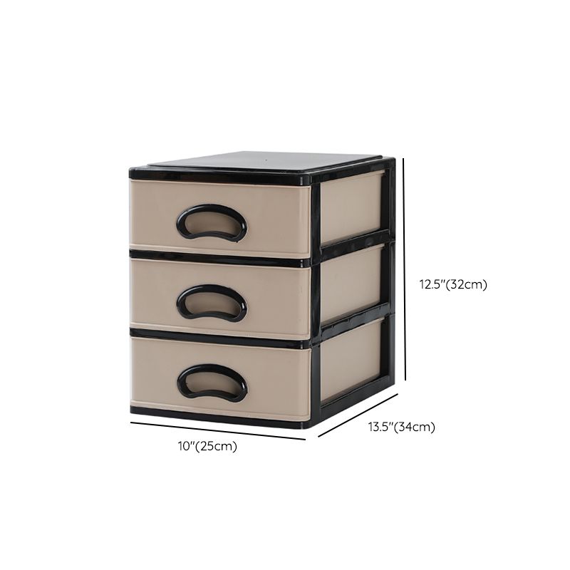 Vertical Filing Cabinet Plastic Drawers File Cabinet for Home and Office