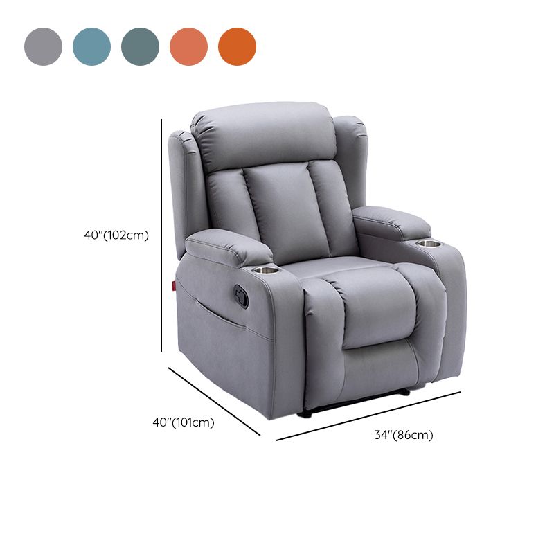 Modern Faux Leather Club Chair Recliner Massage Home Theater Recliner