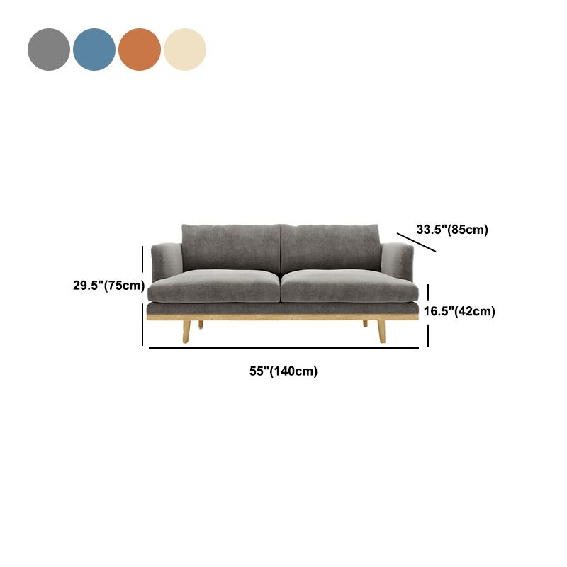 Contemporary Cushions Standard Recessed Arm Seating for Living Room