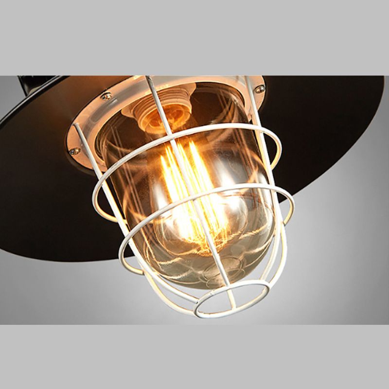 Black Shaded Pendant Light Fixture Loft Style Metal Restaurant Commercial Pendant Lighting