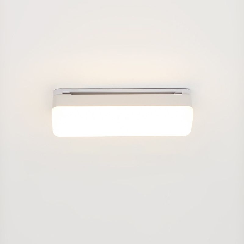 Forma lineal Medina de metal Dispersión moderna 1 Luz de pared de espejo ligero Luz de la pared de la pared en blanco