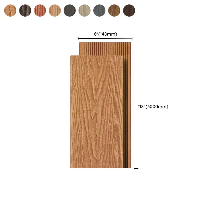 Contemporary Hardwood Deck Tiles Wire brushed Nail Tile Flooring