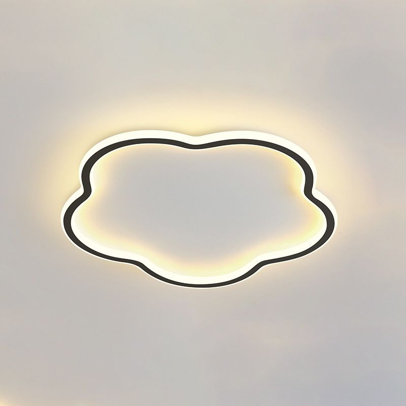 Modern Creative LED Flush Mount Cloud Shape Acrylic Ceiling Fixture for Bedroom